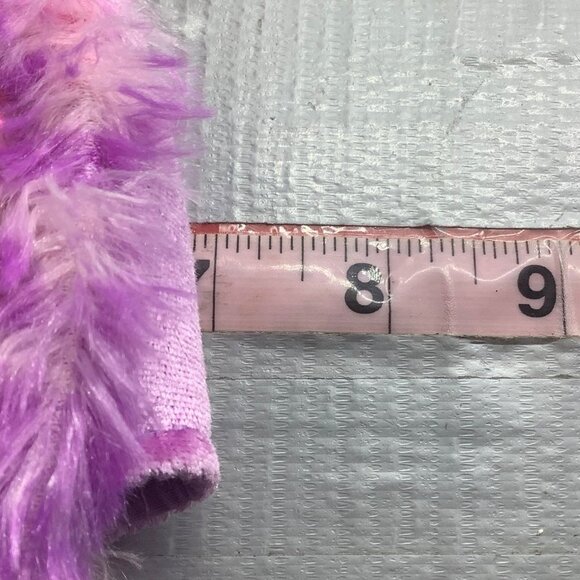 Aurora Fancy Pals Narwhale Purse Handbag Plush Soft Fuzzy Mermaid Scales 9" x 7" - Picture 6 of 6